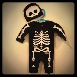 3/$20 🎃 Halloween skeleton one-piece outfit 0-3M